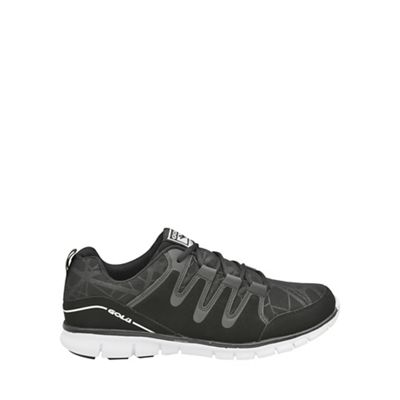 Black/white 'Termas 2' mens lace up trainers
